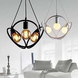 3 lys Lysekrone Pendel Light Traditionel Klassisk Retro Metal