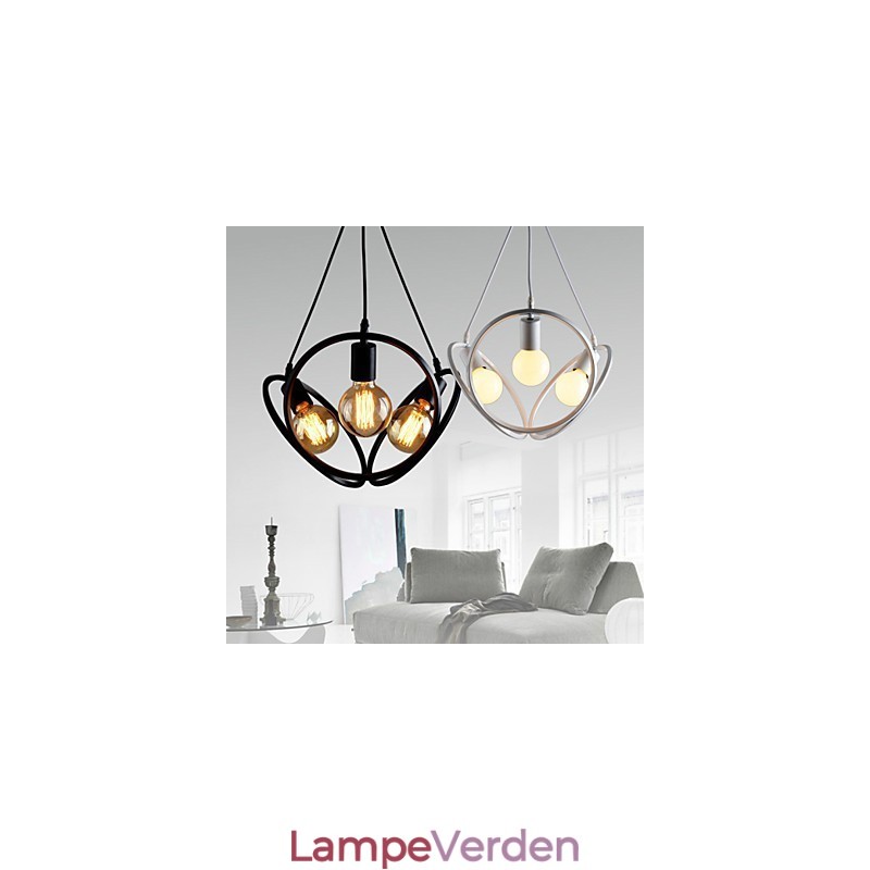 3 lys Lysekrone Pendel Light Traditionel Klassisk Retro Metal
