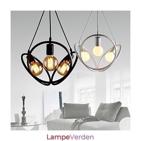 3 lys Lysekrone Pendel Light Traditionel Klassisk Retro Metal 3 lys Lysekrone Pendel Light Traditionel Klassisk Retro Metal