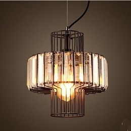 American Country Crystal lille pendel