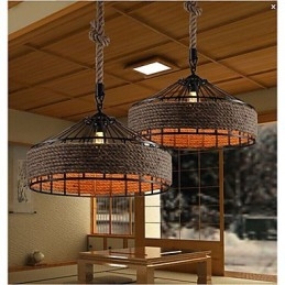 2 Light Country Designere Andre Metal Lysekrone Pendel Light