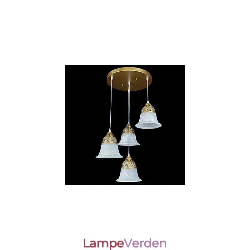 Traditionel klassisk rustik Lodge retro bronze metal pendellampe