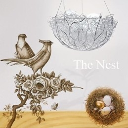 Moderne moderne sølv metal pendel