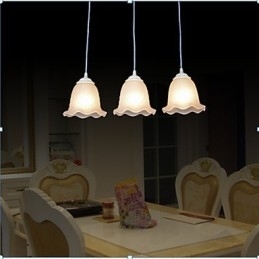 Pendel Three Lights Hvid European Retro Classic