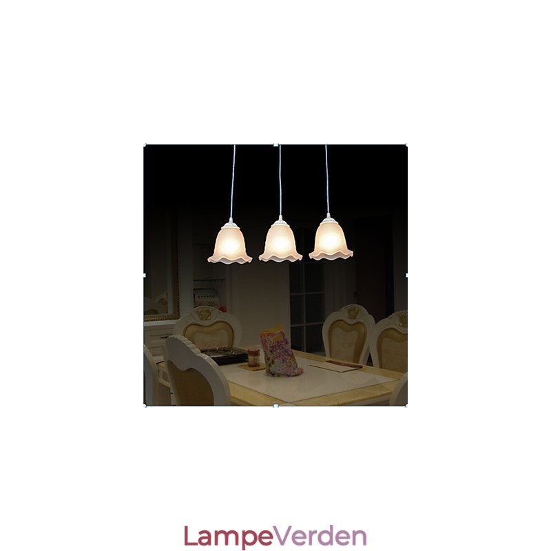Pendel Three Lights Hvid European Retro Classic