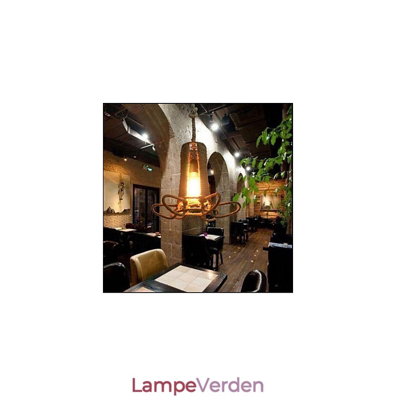 Nordamerikansk type landdistrikter industrihamp retro smedejernslysekrone