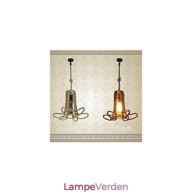 Nordamerikansk type landdistrikter industrihamp retro smedejernslysekrone
