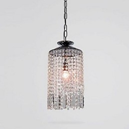 Moderne moderne Crystal Metal Pendel Light