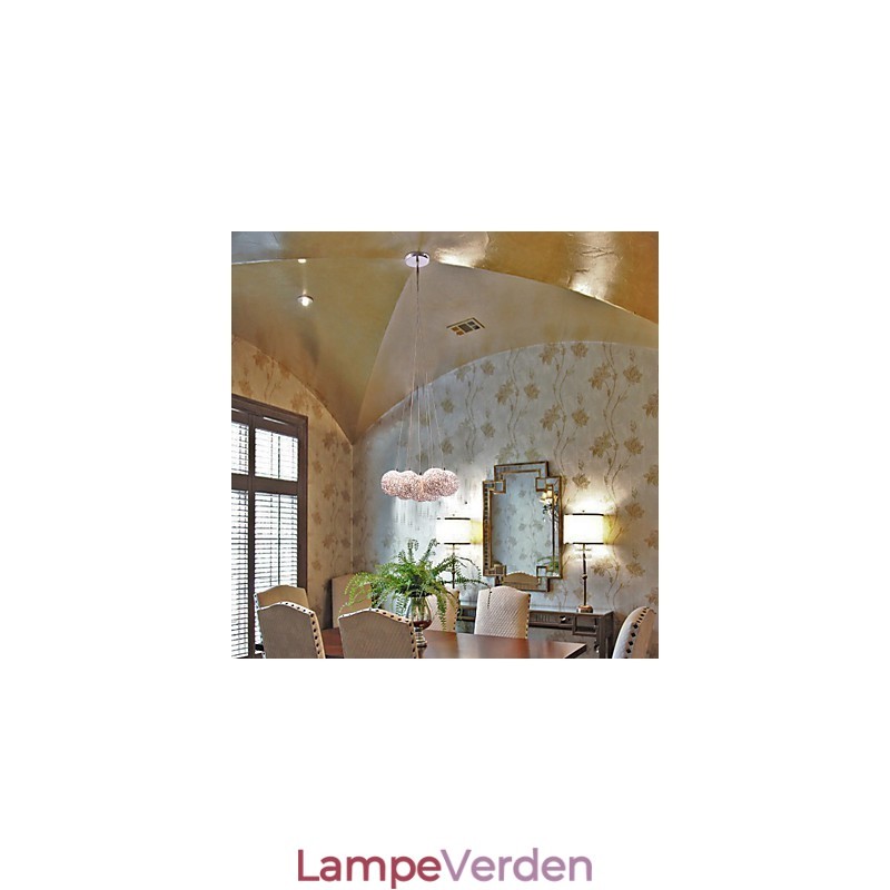 Moderne pendel i aluminium med 7 lys