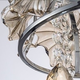 Moderne klar sfære glans krystal lysekrone loftslampe Home Decor Suspension Pendel lampe armatur lys