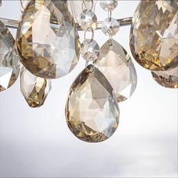 Moderne klar sfære glans krystal lysekrone loftslampe Home Decor Suspension Pendel lampe armatur lys
