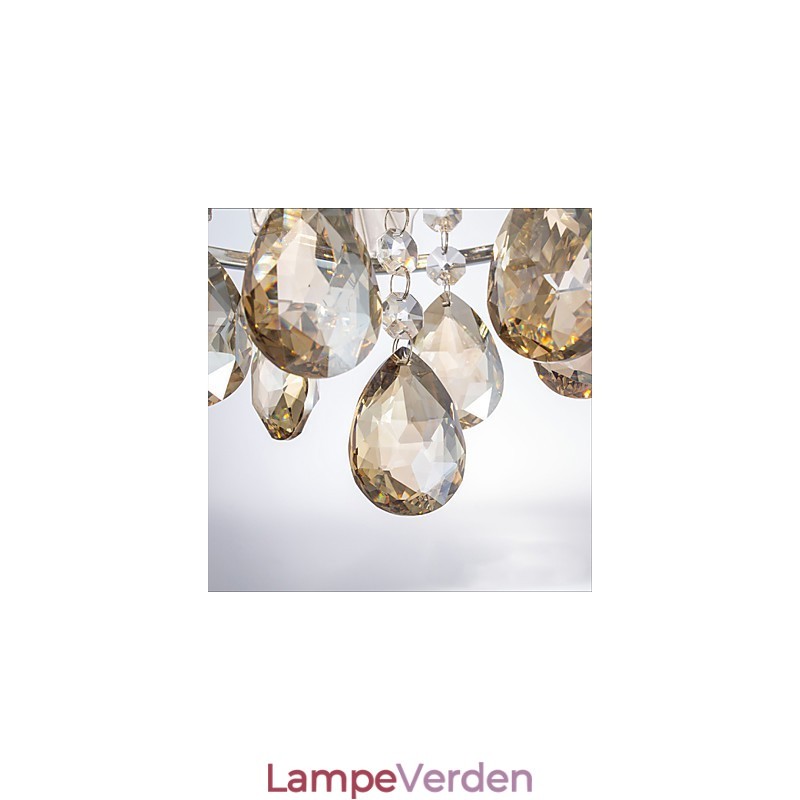 Moderne klar sfære glans krystal lysekrone loftslampe Home Decor Suspension Pendel lampe armatur lys