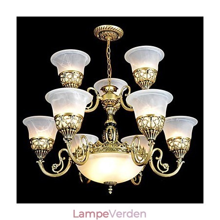 Traditionel klassisk vintage retro bronze metal lysekrone Traditionel klassisk vintage retro bronze metal lysekrone