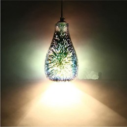 Enkelt bord 3D Glas Creative Pendant C