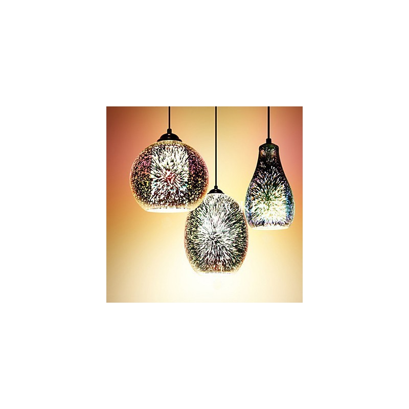 Enkelt bord 3D Glas Creative Pendant C