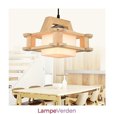 Massiv træ lampe Massiv træ lampe