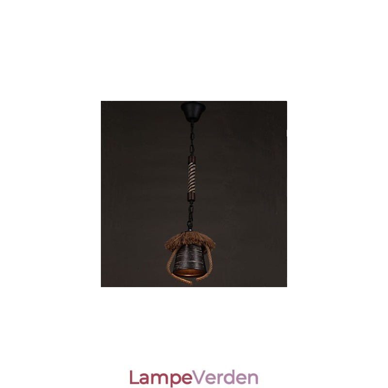 American Country Retro Hamp Keramisk lampe
