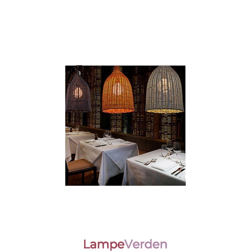 Rattan Lysekrone Lysekrone Lysekrone Creative Retro Rattan lampe