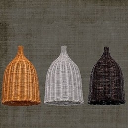 Rattan Lysekrone Lysekrone Lysekrone Creative Retro Rattan lampe
