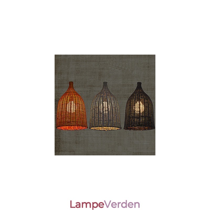 Rattan Lysekrone Lysekrone Lysekrone Creative Retro Rattan lampe