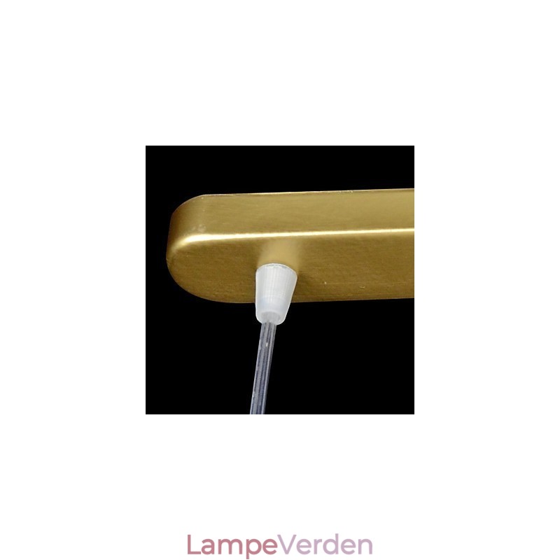 Bronze Pendel Tre lys Moire Glas European Classic