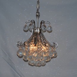 Moderne moderne krystal mini stil galvaniseret lysekrone pendel lys
