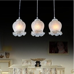 Pendel hvid Three Lights European Retro Classic