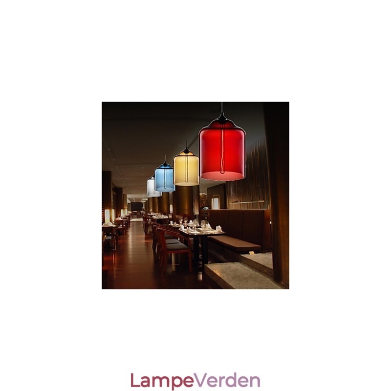 Retro kreativ enkelthoved glaspendellampe Cafe i guldfiskskålen