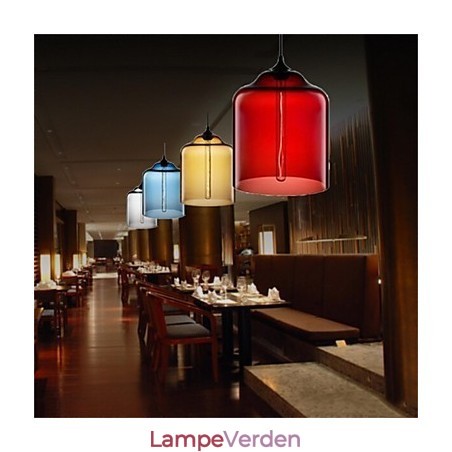 Retro kreativ enkelthoved glaspendellampe Cafe i guldfiskskålen Retro kreativ enkelthoved glaspendellampe Cafe i guldfiskskålen