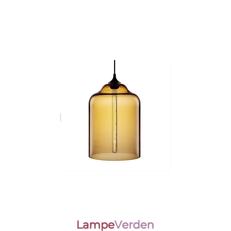 Retro kreativ enkelthoved glaspendellampe Cafe i guldfiskskålen
