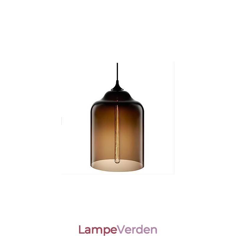 Retro kreativ enkelthoved glaspendellampe Cafe i guldfiskskålen