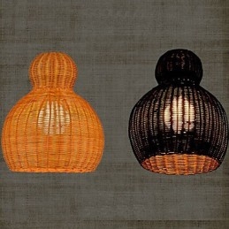 Hyacint rattan lysekrone