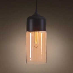 WestMenLights Elegant Flaskeskærm DIY Loftlampe Glas Pendelbelysning Edison Bulb Home