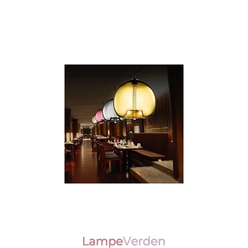 Retro kreativ enkelthoved glaspendellampe Cafe i guldfiskskålen