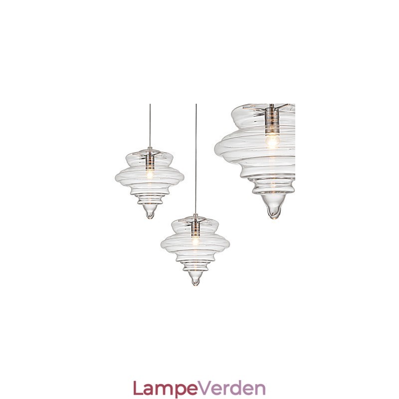 Pendel 1 lys moderne enkelhedFarveløst klart glas