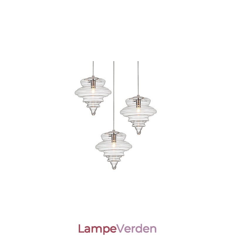 Pendel 1 lys moderne enkelhedFarveløst klart glas