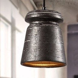 Personality Retro Keramisk hængende Teahouse Lysekrone lampe