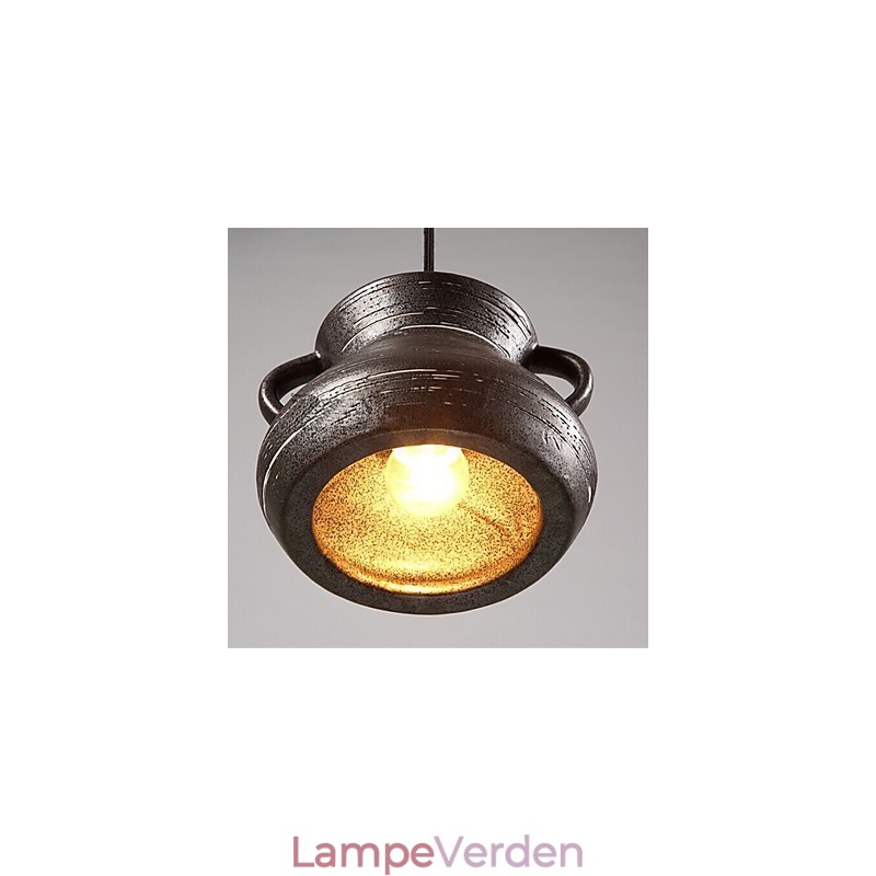 Personality Retro Keramisk hængende Teahouse Lysekrone lampe