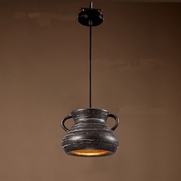 Personality Retro Keramisk hængende Teahouse Lysekrone lampe