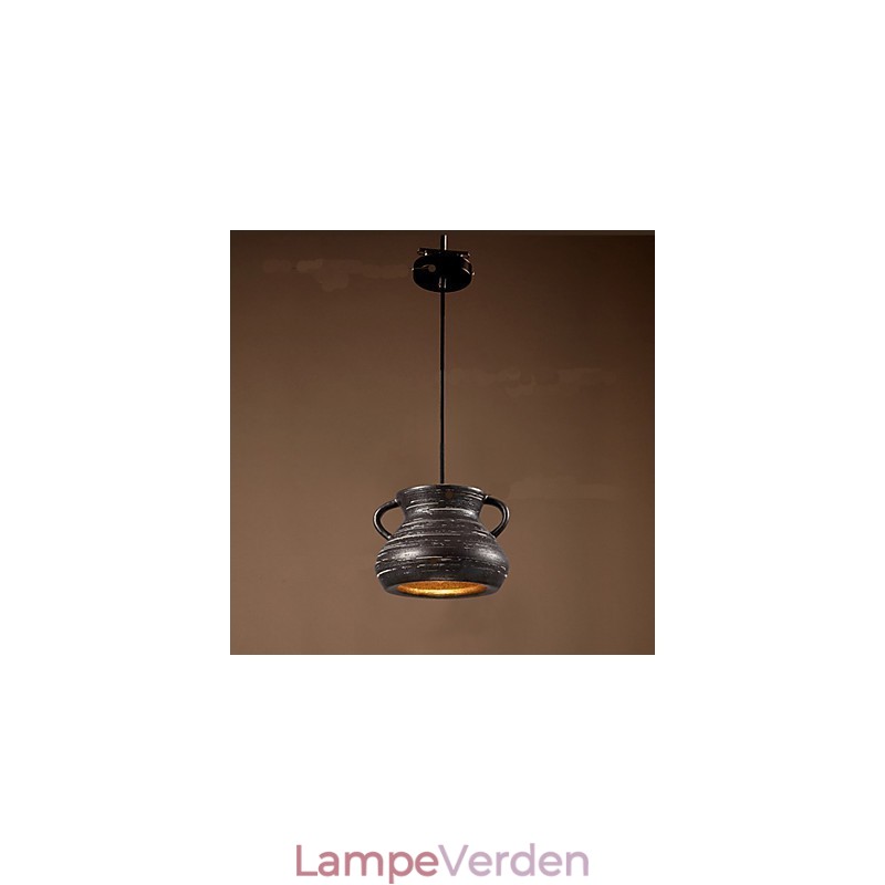Personality Retro Keramisk hængende Teahouse Lysekrone lampe