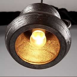 Personality Retro Keramisk hængende Teahouse Lysekrone lampe