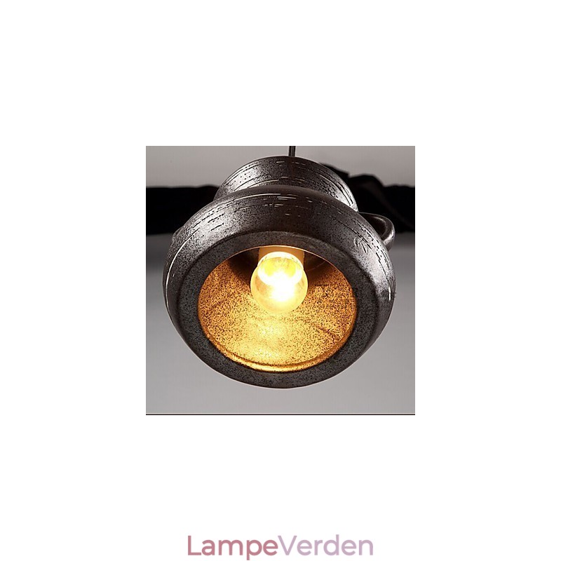 Personality Retro Keramisk hængende Teahouse Lysekrone lampe