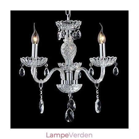 6 Lys Paladsets stil Glaslysekrone med stearinlys