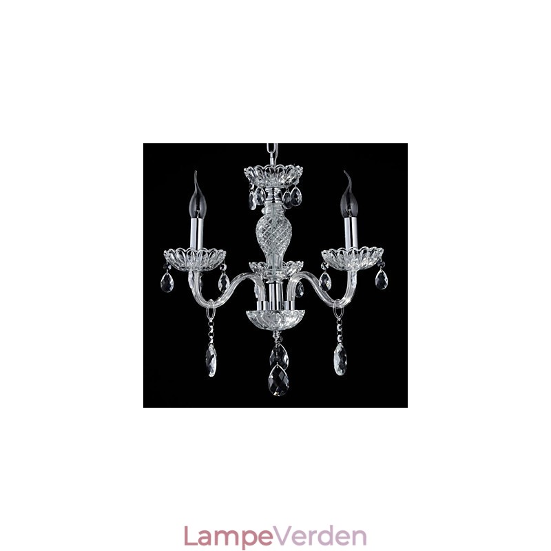 6 Lys Paladsets stil Glaslysekrone med stearinlys