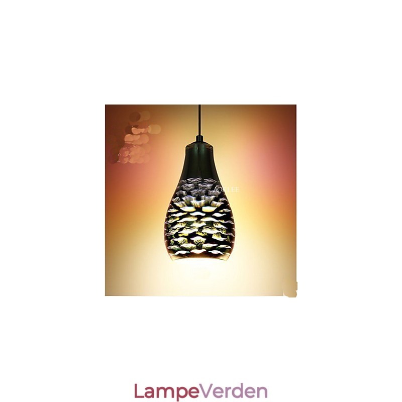 Enkelt bord 3D Glas Creative Pendant