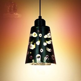 Enkelt bord 3D Glas Creative Pendant