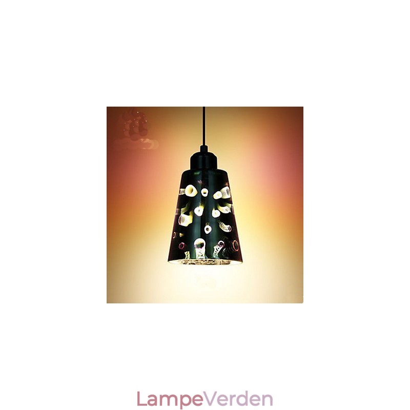 Enkelt bord 3D Glas Creative Pendant