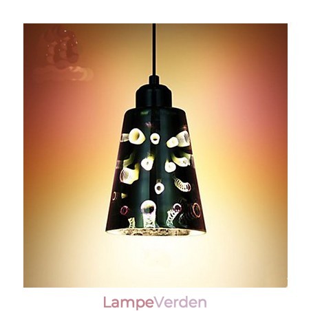 Enkelt bord 3D Glas Creative Pendant Enkelt bord 3D Glas Creative Pendant
