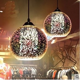 Enkelt bord 3D Glas Creative Pendant