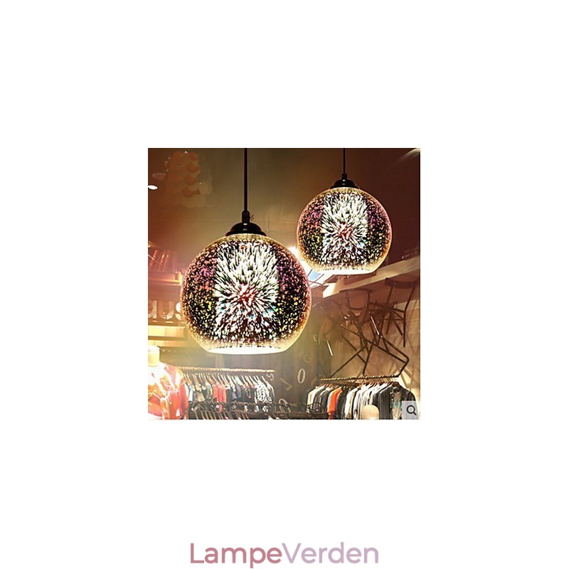 Enkelt bord 3D Glas Creative Pendant